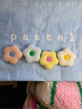 CJ hendry pastel flower beads